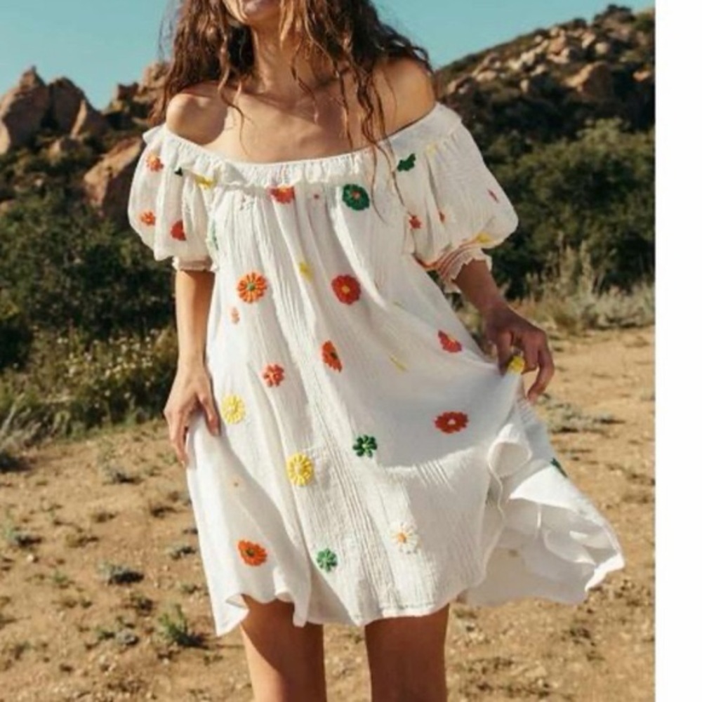 Cleobella eleonor embroidered dress
